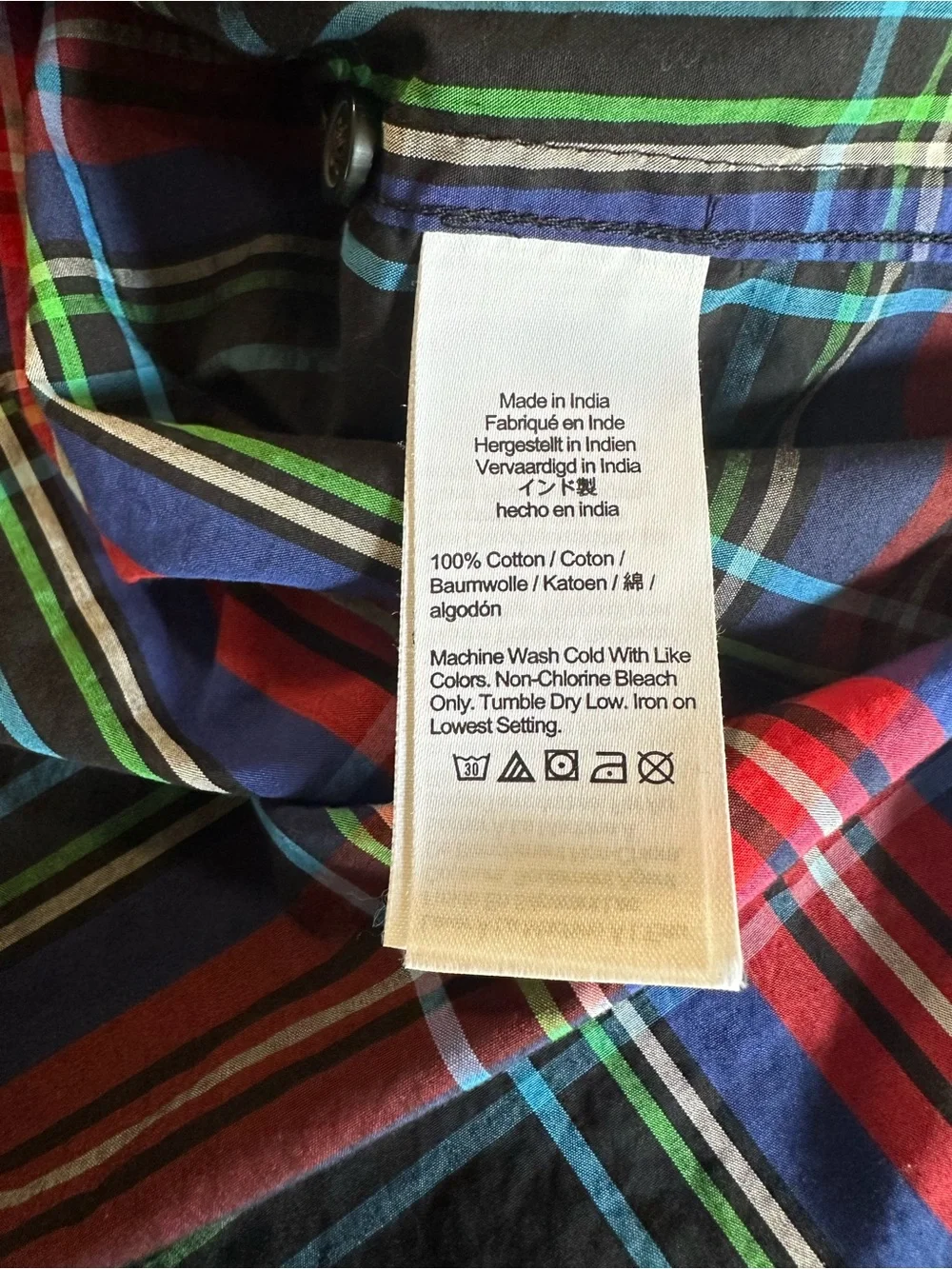 J.Crew Garçon Classic Shirt in Stewart Tartan Organic Cotton Poplin Size 2 BV864